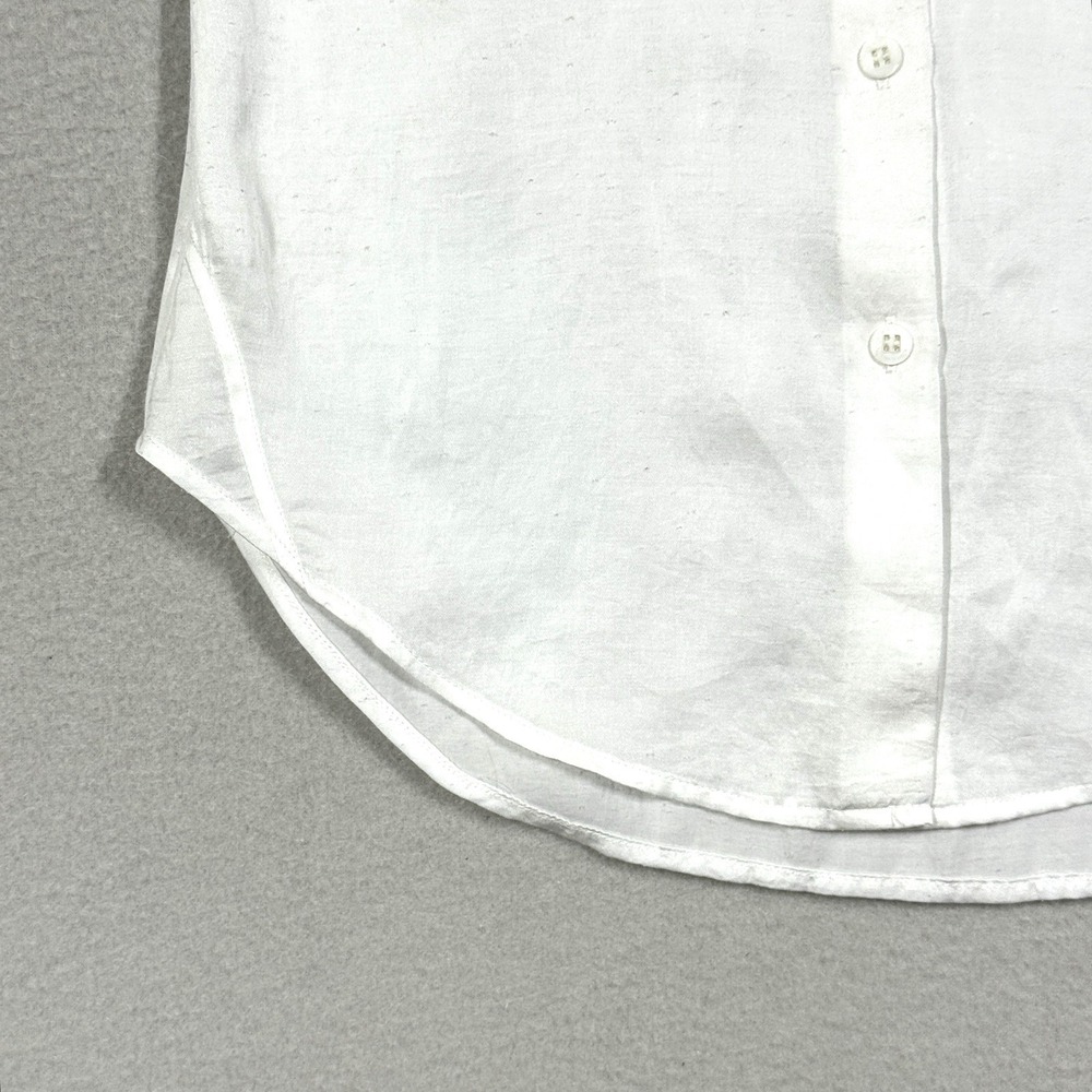Karen Millen Top Womens 4 Blouse Floral Lace Broderie Anglaise White Sleeveless - Picture 3 of 10
